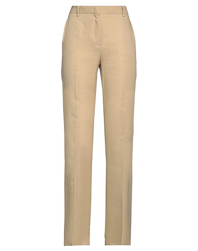 ALBERTA FERRETTI Casual pants Sand 60% Linen, 37% Viscose, 3% Elastane