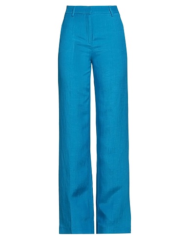 ALBERTA FERRETTI Pantalone Azzurro 60% Lino, 37% Viscosa, 3% Elastan