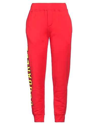 DSQUARED2 Casual pants Red 100% Cotton, Elastane