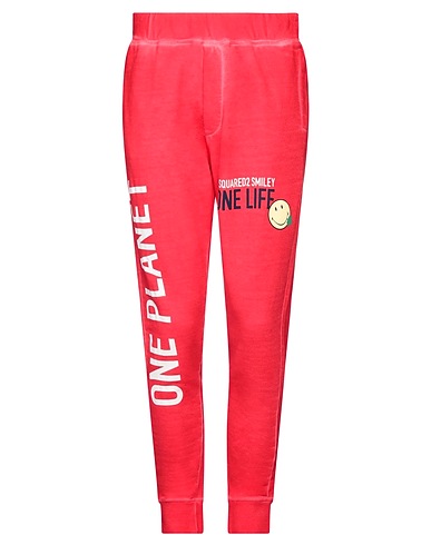 DSQUARED2 Casual trouser Red 100% Cotton, Elastane