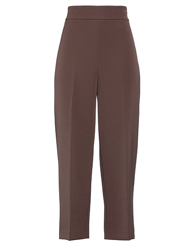 ANGELO MARANI Pantalone Marrone 88% Poliestere, 12% Elastan