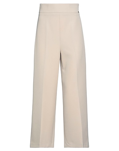 ANGELO MARANI Casual trouser Beige 88% Polyester, 12% Elastane