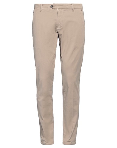 ROŸ ROGER'S Casual trouser Beige 97% Cotton, 3% Elastane