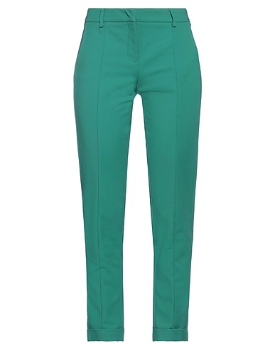 ANGELO MARANI Casual trouser Green 48% Cotton, 45% Polyamide, 7% Elastane