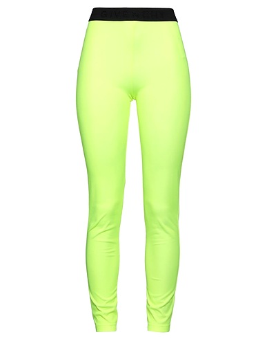 GIVENCHY Leggings Lime green 96% Polyester, 4% Elastane