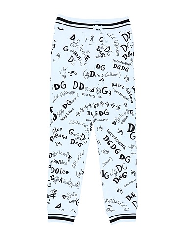 DOLCE&GABBANA Casual trouser White 100% Cotton, Elastane
