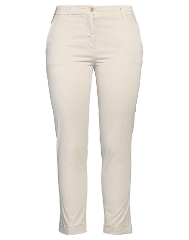 ASPESI Casual trouser Off white 98% Cotton, 2% Elastane