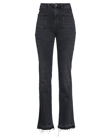 10.11 STUDIOS Denim trousers Black 99% Cotton, 1% Elastane