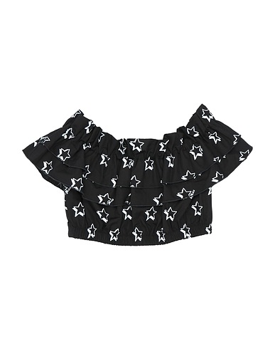 MONNALISA Top Black 100% Cotton