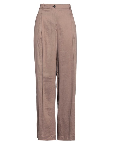 GRIFONI Pantalon Marron clair 61% Lin, 36% Viscose, 3% Élasthanne