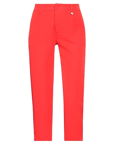 FLY GIRL Casual trouser Red 86% Polyester, 14% Elastane