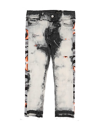 DOLCE&GABBANA Denim trousers Grey 95% Cotton, 3% Polyester, 2% Elastane