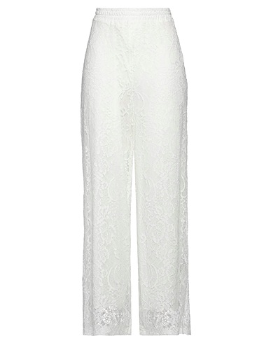 VICOLO Casual trouser White 75% Polyamide, 24% Viscose, 1% Other Fibres
