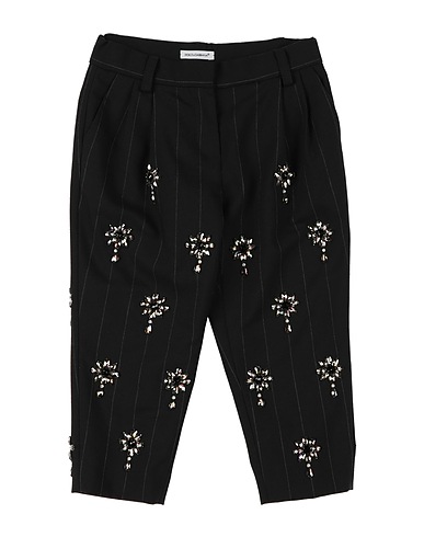 DOLCE&GABBANA Casual pants Black 52% Polyester, 24% Viscose, 22% Virgin Wool, 2% Elastane