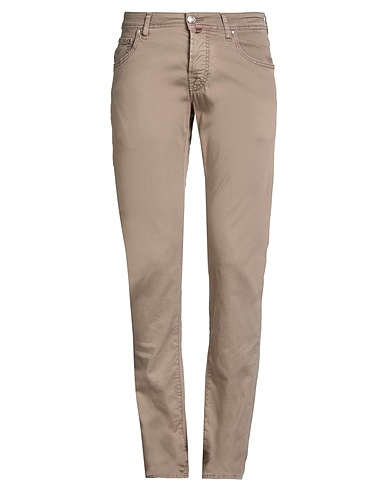 JACOB COHЁN Casual trouser Sand 55% Cotton, 42% Lyocell, 3% Elastane