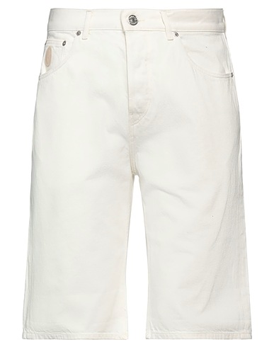 TRUSSARDI Denim shorts White 100% Cotton