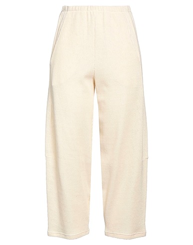 CORINNA CAON Pantalone Avorio 72% Cotone, 20% Poliestere, 7% Altre Fibre, 1% Poliammide