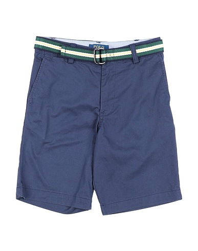 POLO RALPH LAUREN Shorts & Bermuda  Straight Fit Flex Abrasion Twill Short 
 Blu notte 98% Cotone, 2% Elastan