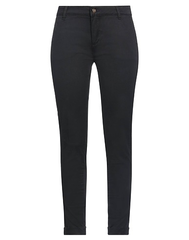 FRACOMINA Pantalone Nero 98% Cotone, 2% Elastan