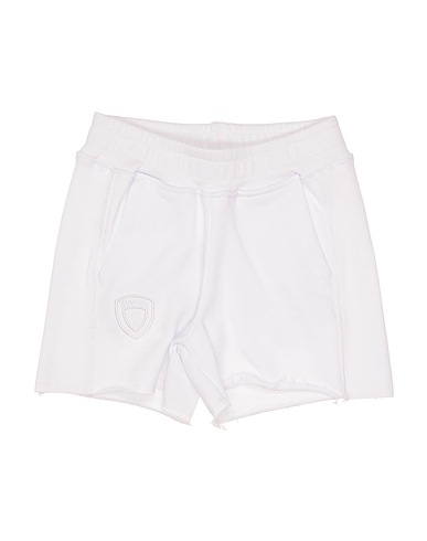 BLAUER. Shorts & Bermuda White 100% Cotton