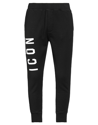 DSQUARED2 Casual pants Black 100% Cotton, Elastane