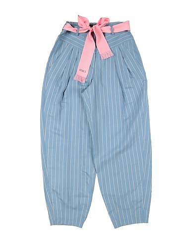 MONNALISA Casual pants Pastel blue 90% Viscose, 10% Polyester