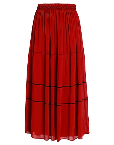 SEE BY CHLOÉ Gonna lunga Mattone 100% Poliestere
