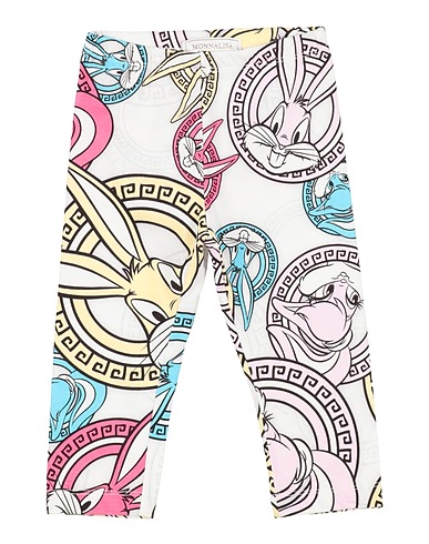 MONNALISA Leggings White 95% Cotton, 5% Elastane