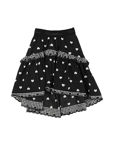 MONNALISA Rock Schwarz 100% Baumwolle