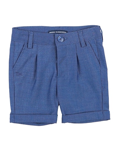 DANIELE ALESSANDRINI Shorts & Bermuda Blue 79% Polyester, 19% Viscose, 2% Elastane