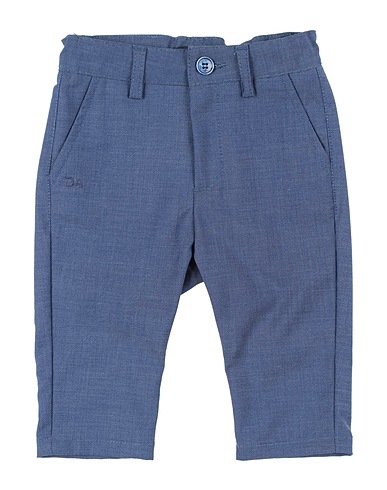 DANIELE ALESSANDRINI Casual trouser Blue 79% Polyester, 19% Viscose, 2% Elastane
