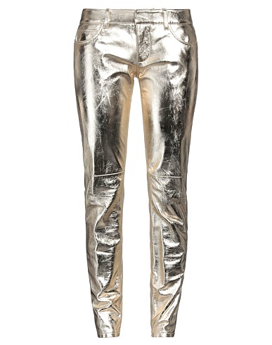DSQUARED2 Casual pants Platinum 100% Ovine leather