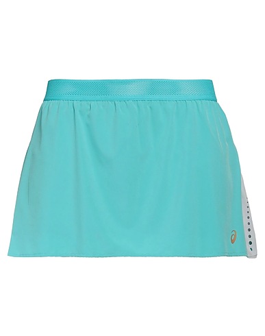 ASICS Mini skirt Turquoise 89% Polyester, 11% Elastane