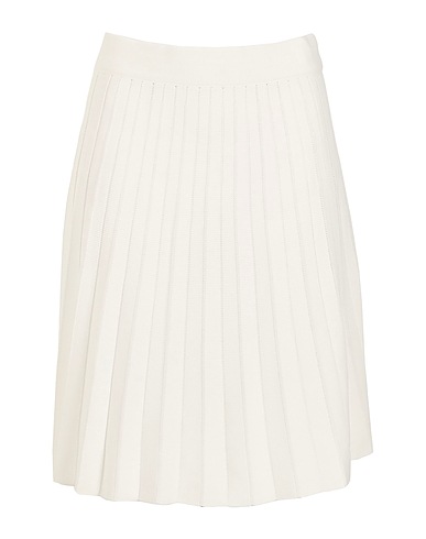 8 by YOOX Mini skirt PLEATED MINI SKIRT White 75% Viscose, 25% Recycled polyamide