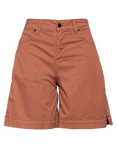 OPERÀ Shorts & Bermuda Brown 98% Cotton, 2% Elastane