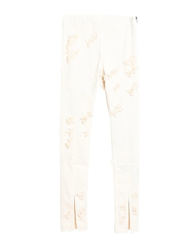 DRKSHDW by RICK OWENS Casual trouser Ivory 91% Cotton, 6% Polybutylene, 3% Elastane