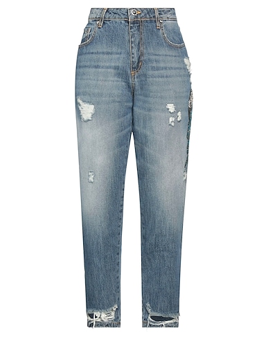 MARCO BOLOGNA Denim trousers Blue 100% Cotton