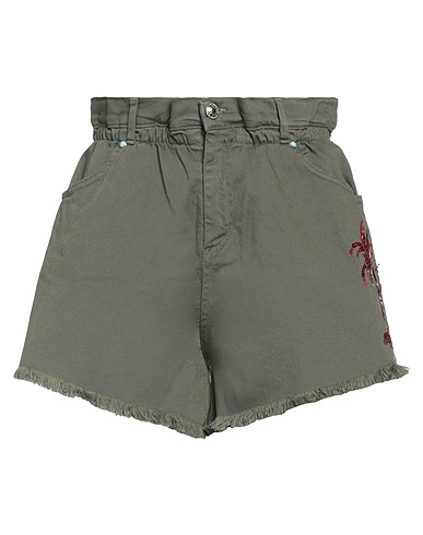 MARCO BOLOGNA Shorts & Bermuda Military green 98% Cotton, 2% Elastane