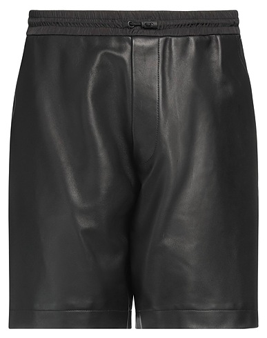 DSQUARED2 Shorts & Bermuda Black 100% Ovine leather
