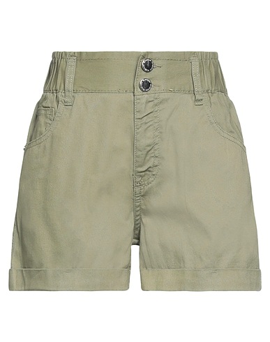 YES ZEE by ESSENZA Shorts & Bermuda Military green 98% Cotton, 2% Elastane