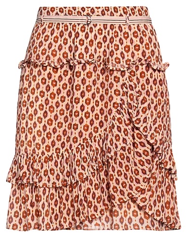 MOLIIN Copenhagen Mini skirt Sand 100% Viscose