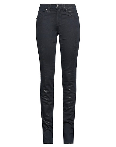 ANGELO MARANI Denim trousers Black 97% Cotton, 3% Elastane
