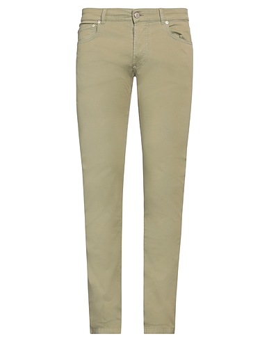 BLAUER. Pantalone Verde militare 97% Cotone, 3% Elastan
