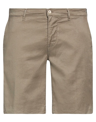 0/ZERO CONSTRUCTION Shorts & Bermuda Khaki 49% Linen, 48% Cotton, 3% Elastane