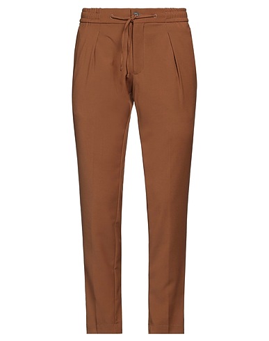 GABARDINE チノパンツ ブラウン ポリエステル 69% / レーヨン 29% / ポリウレタン 2%