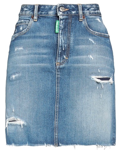 DSQUARED2 Denim skirt Blue 98% Cotton, 2% Elastane