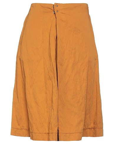 DSQUARED2 Midi skirt Mandarin 95% Cotton, 5% Metallic fiber, Bovine leather