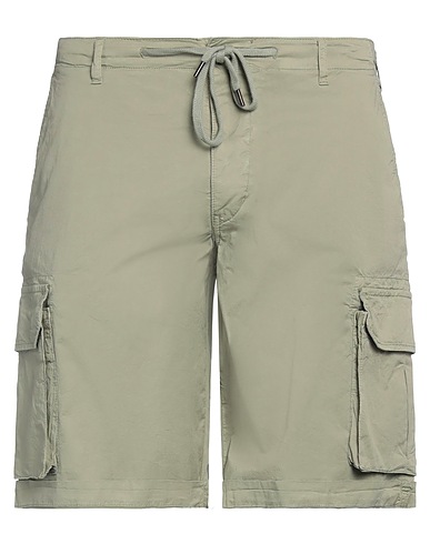 40WEFT Shorts & Bermuda Sage green 98% Cotton, 2% Elastane