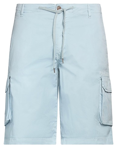 40WEFT Shorts & Bermuda Sky blue 98% Cotton, 2% Elastane
