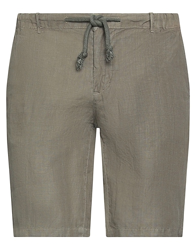 CLOSE-UP Shorts & Bermuda Military green 100% Linen